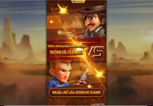 Bắn thùng nhận vòng quay miễn phí nổ hũ cao bồi miền tây